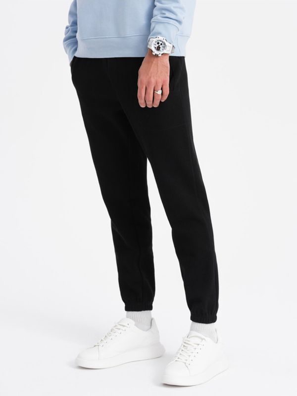 Ombre Clothing Ombre Clothing Carrot Donji dio trenirke crna