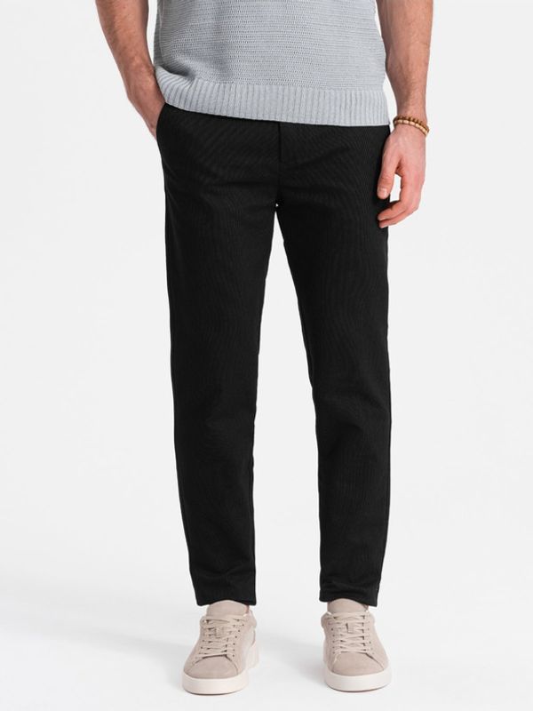 Ombre Clothing Ombre Clothing Chino Hlače crna