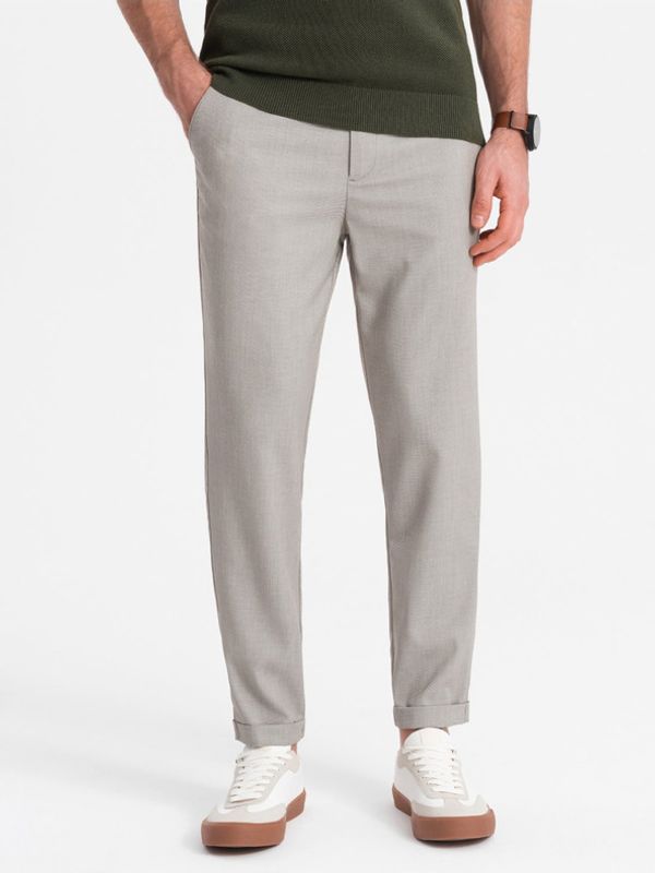Ombre Clothing Ombre Clothing Chino Hlače siva