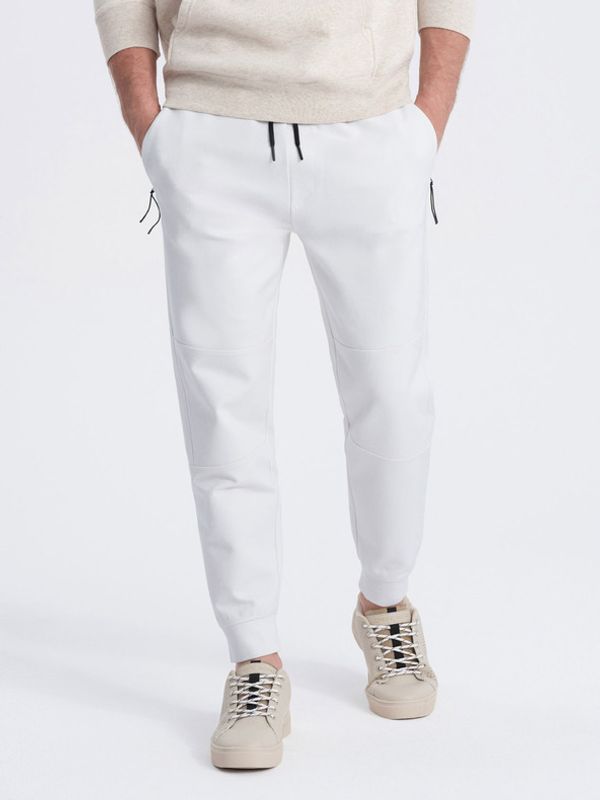 Ombre Clothing Ombre Clothing Donji dio trenirke bijela