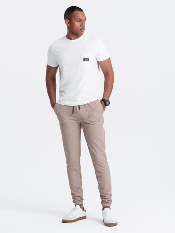 Ombre Clothing Ombre Clothing Donji dio trenirke smeđa