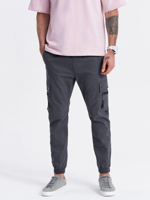 Ombre Clothing Ombre Clothing Hlače siva