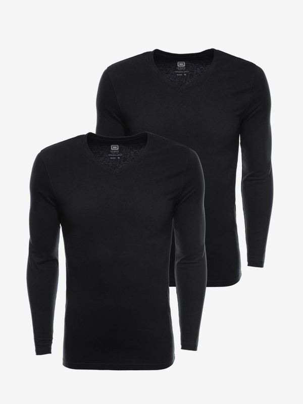 Ombre Clothing Ombre Clothing Majica 2 kom crna