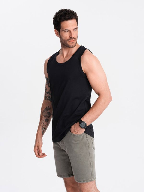 Ombre Clothing Ombre Clothing Majica bez rukava crna