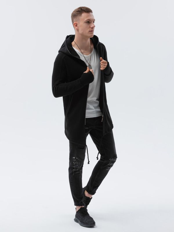 Ombre Clothing Ombre Clothing Majica dugih rukava crna