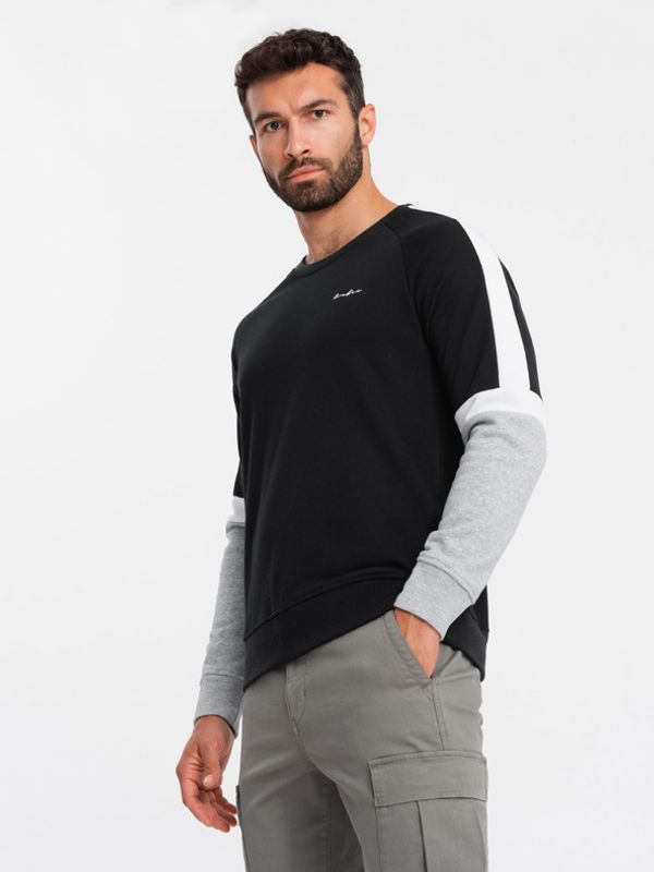 Ombre Clothing Ombre Clothing Majica dugih rukava crna