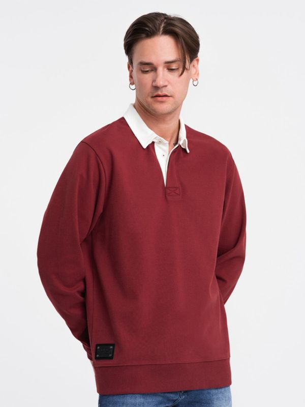 Ombre Clothing Ombre Clothing Majica dugih rukava crvena