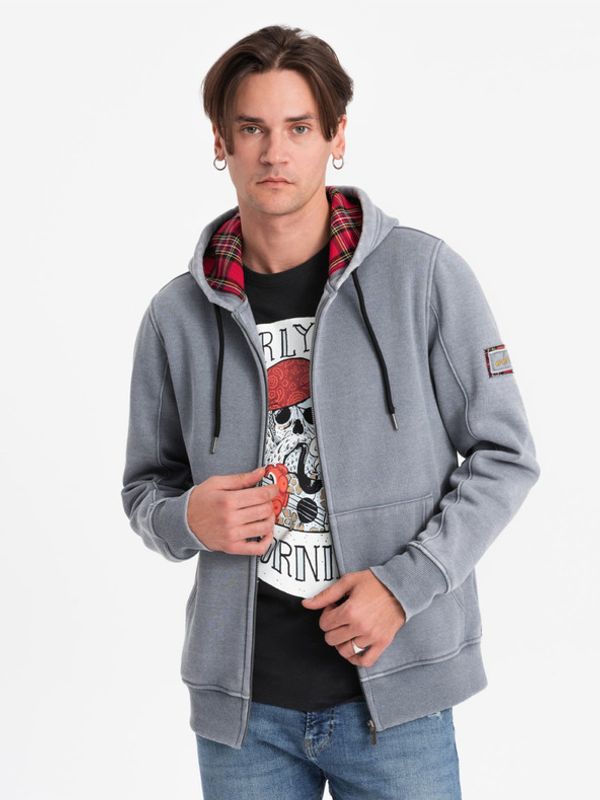 Ombre Clothing Ombre Clothing Majica dugih rukava siva