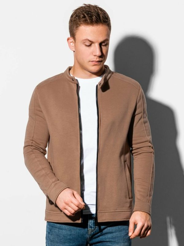 Ombre Clothing Ombre Clothing Majica dugih rukava smeđa