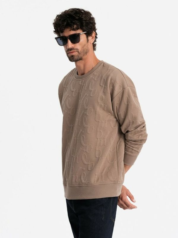 Ombre Clothing Ombre Clothing Majica dugih rukava smeđa