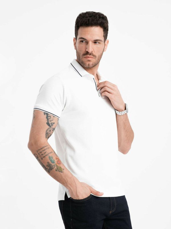 Ombre Clothing Ombre Clothing Polo majica bijela