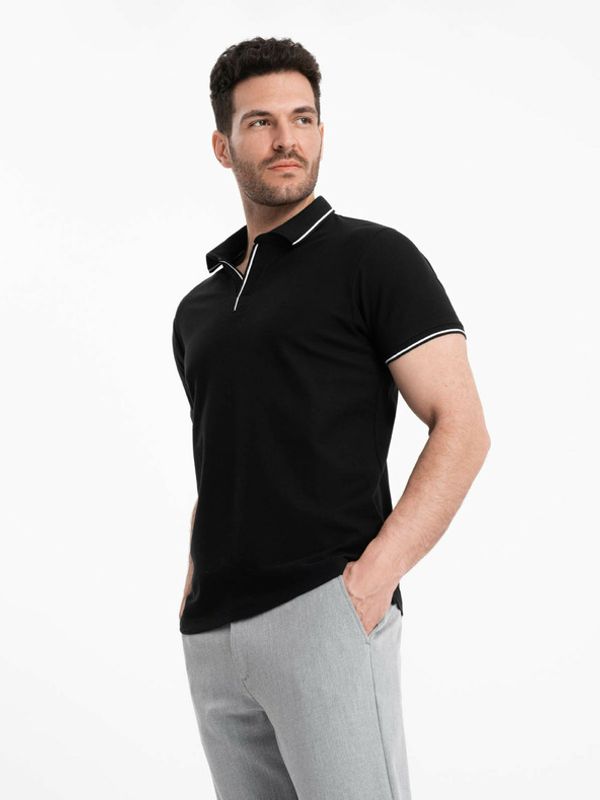 Ombre Clothing Ombre Clothing Polo majica crna