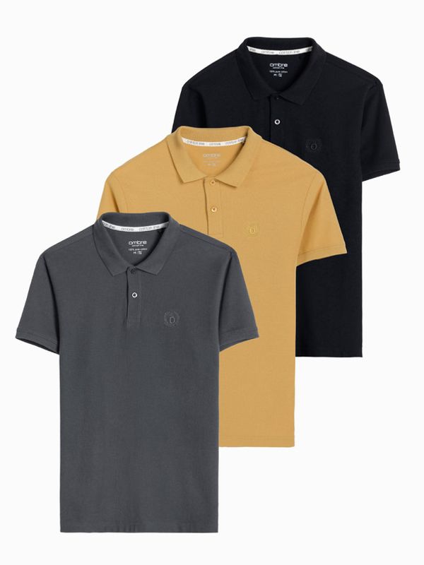 Ombre Clothing Ombre Clothing Polo Majica crna