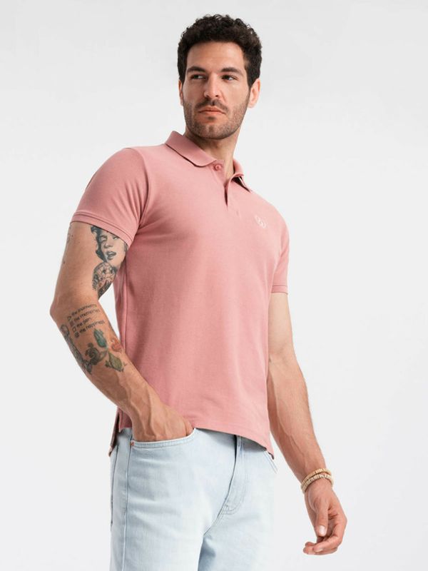 Ombre Clothing Ombre Clothing Polo majica ružičasta