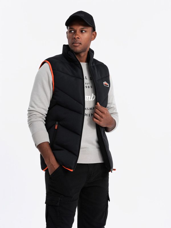 Ombre Clothing Ombre Clothing Prsluk crna