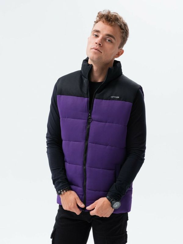 Ombre Clothing Ombre Clothing Prsluk ljubičasta