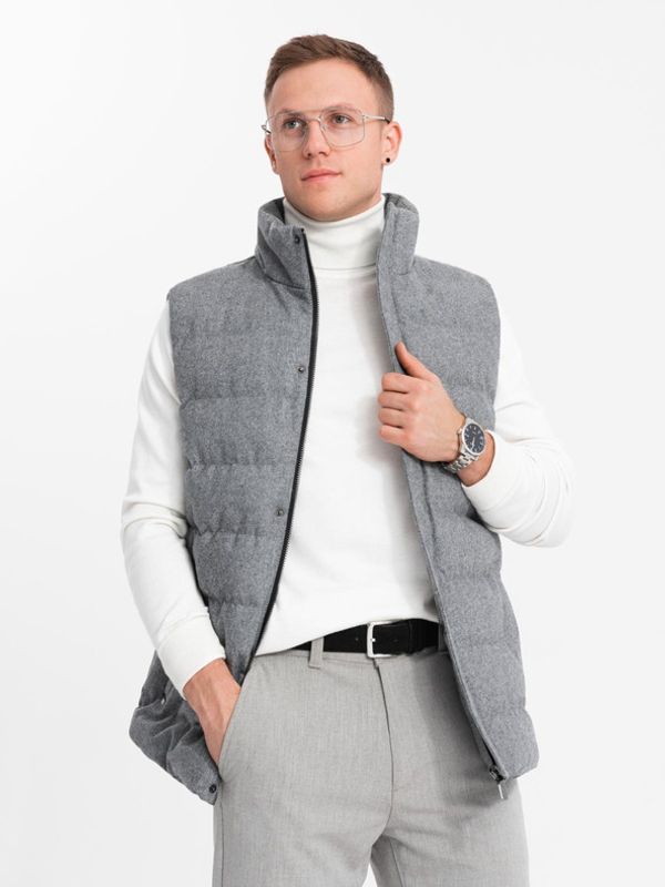 Ombre Clothing Ombre Clothing Prsluk siva