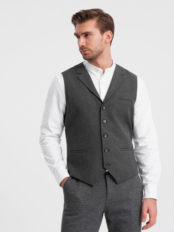 Ombre Clothing Ombre Clothing Prsluk siva