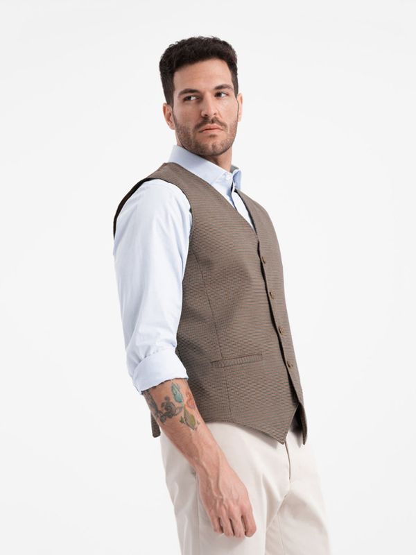 Ombre Clothing Ombre Clothing Prsluk smeđa