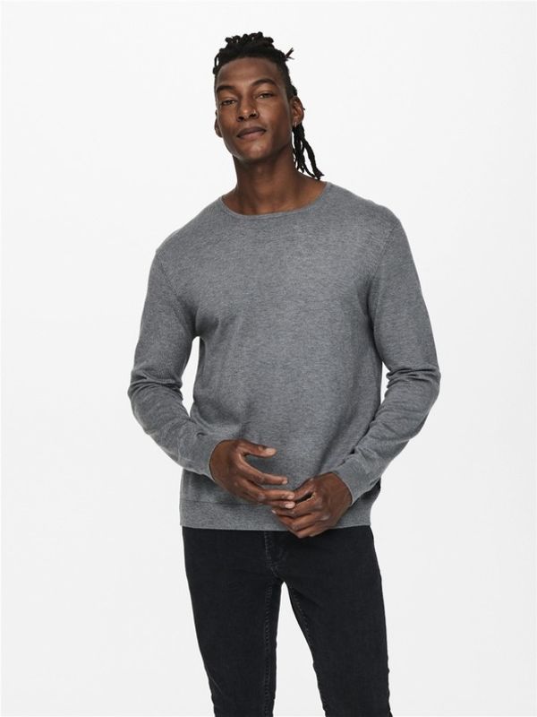 ONLY & SONS ONLY & SONS Džemper siva