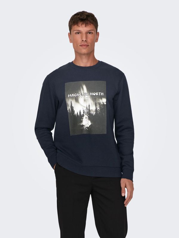 ONLY & SONS ONLY & SONS Oren Majica dugih rukava plava