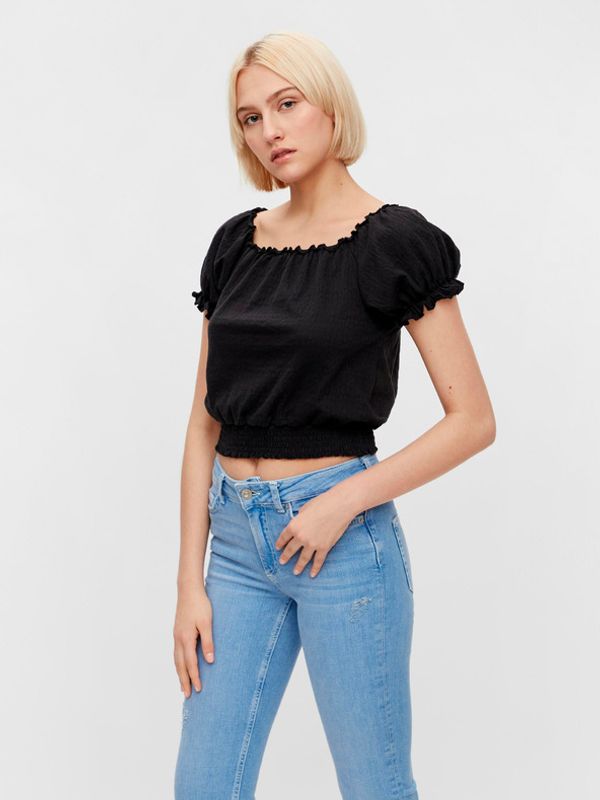 Pieces Pieces Leaf Bluza crna