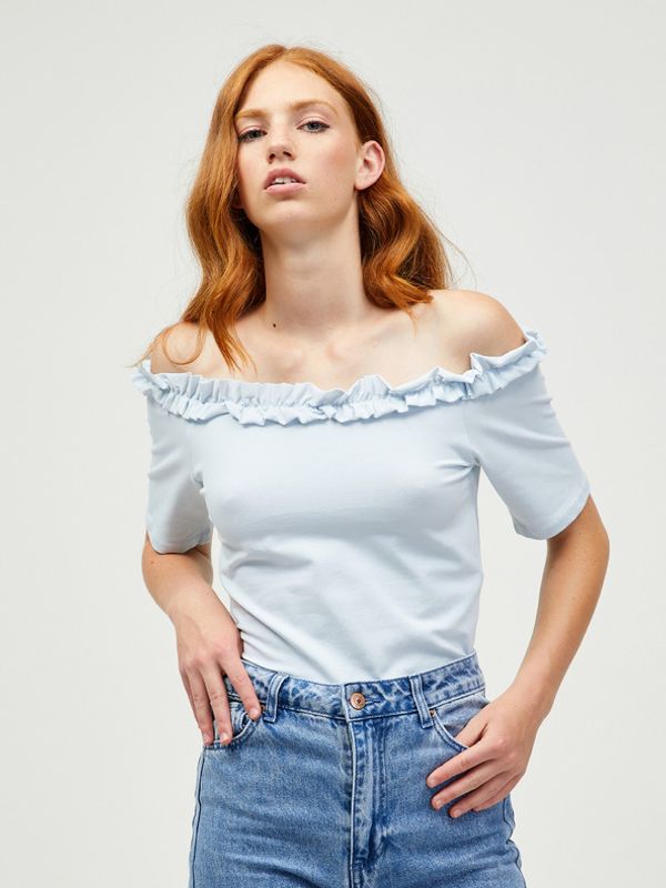Pieces Pieces Leah Crop top plava