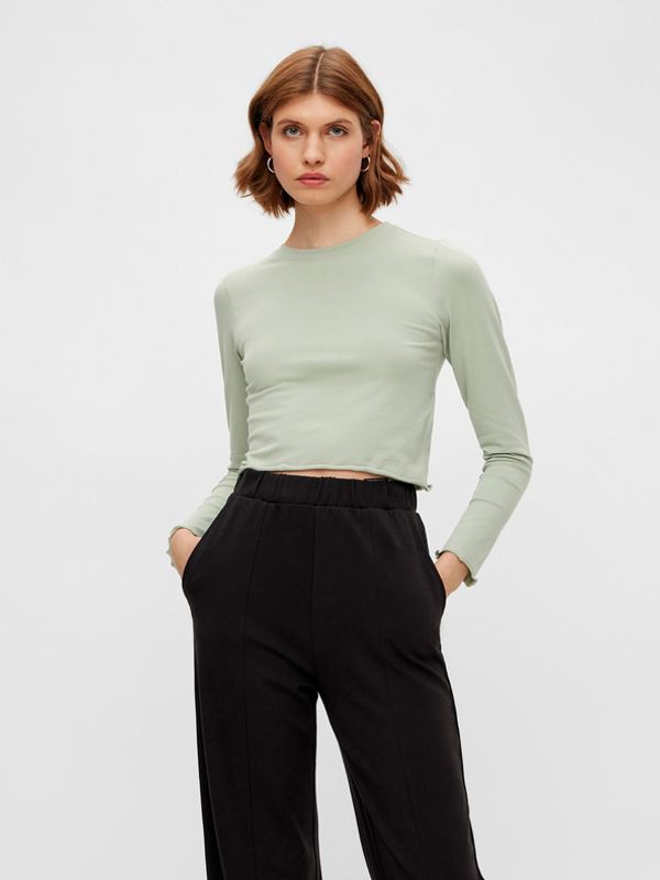 Pieces Pieces Maddi Crop top zelena