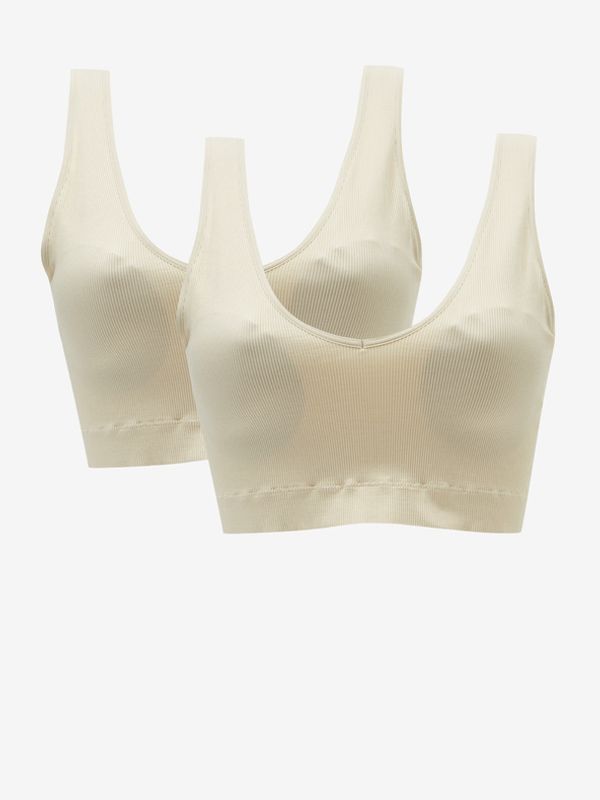 Pieces Pieces Symmi 2-pack Grudnjak bijela