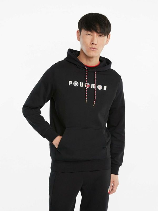 Puma Puma AS Graphic Majica dugih rukava crna
