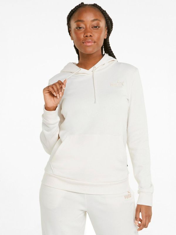 Puma Puma ESS+ Embroidery Hoodie TR Majica dugih rukava bijela