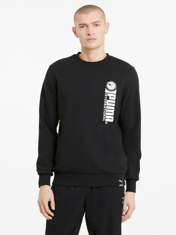 Puma Puma Graphic Crew Majica dugih rukava crna