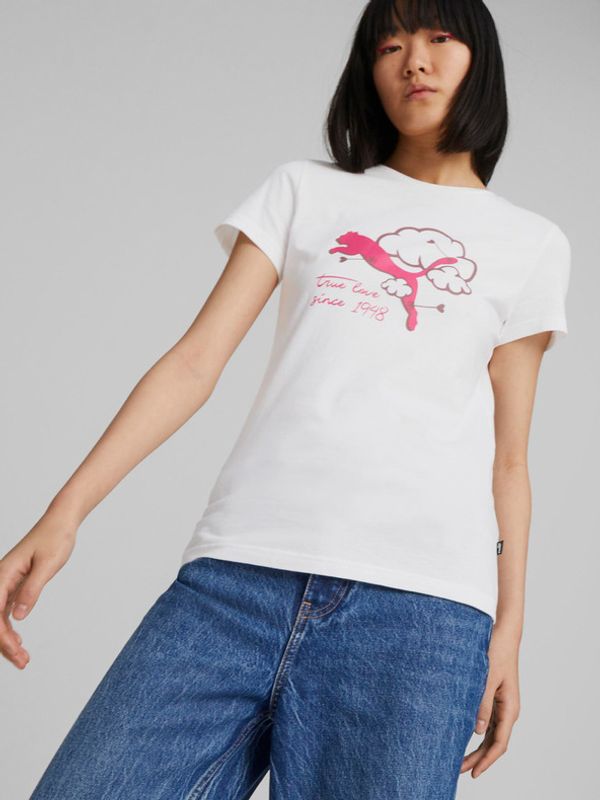 Puma Puma Graphics Valentine Majica bijela
