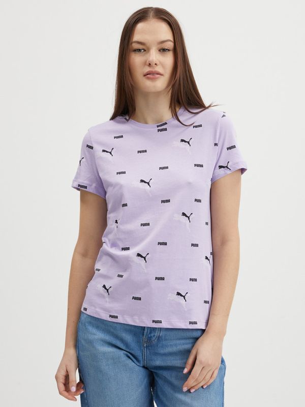 Puma Puma Logo Power Majica ljubičasta