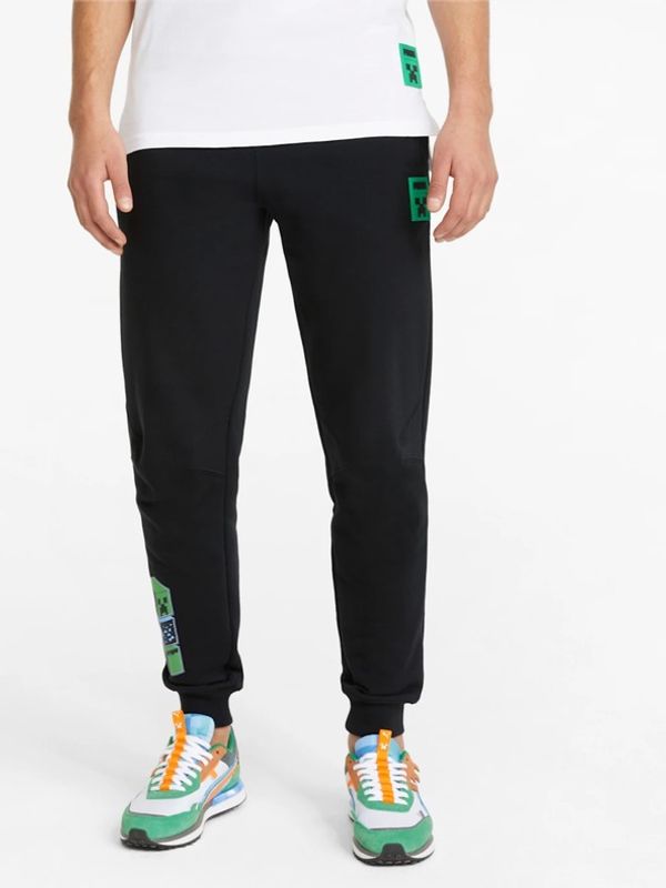 Puma Puma Puma x Minecraft Donji dio trenirke crna