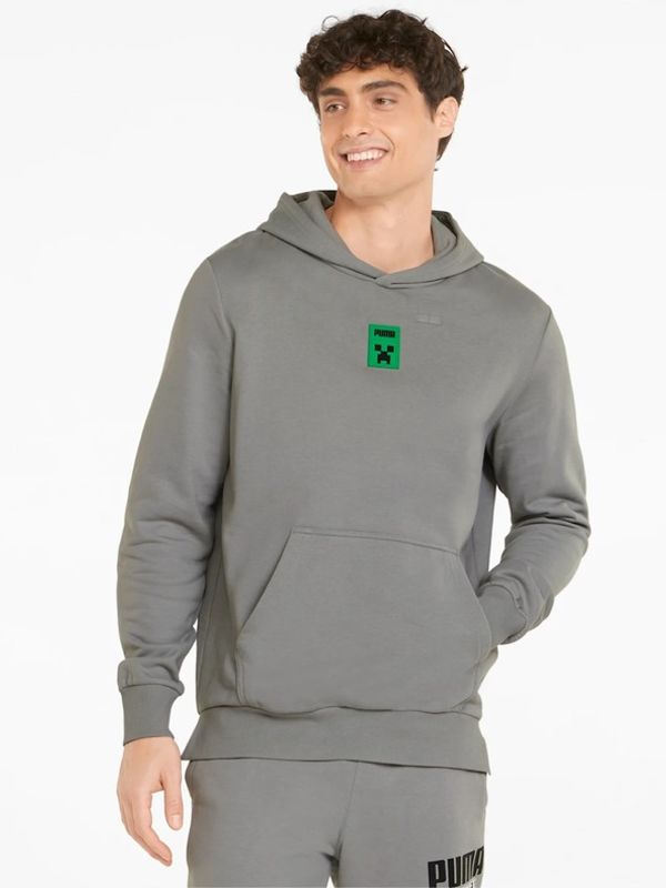 Puma Puma Puma x Minecraft Majica dugih rukava siva