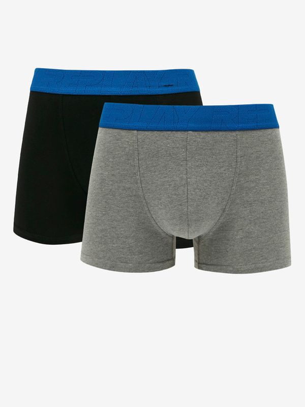 Replay Replay 2-pack Bokserice siva