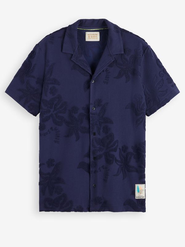 Scotch & Soda Scotch & Soda Terry Jacquard Košulja plava