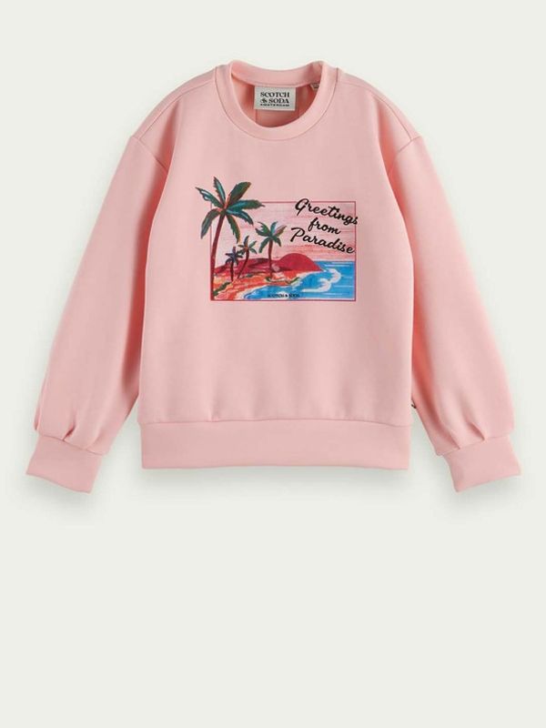 Scotch & Soda Scotch & Soda Trenirka (gornji dio) dječja ružičasta