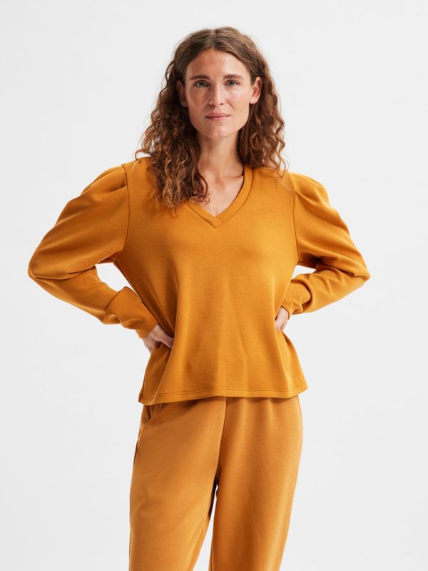 Selected Femme Selected Femme Flora Majica dugih rukava narančasta