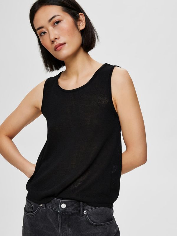 Selected Femme Selected Femme Moon Majica bez rukava crna