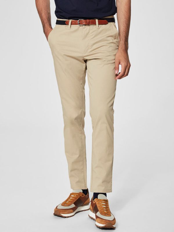 SELECTED SELECTED Homme Yard Chino Hlače bež