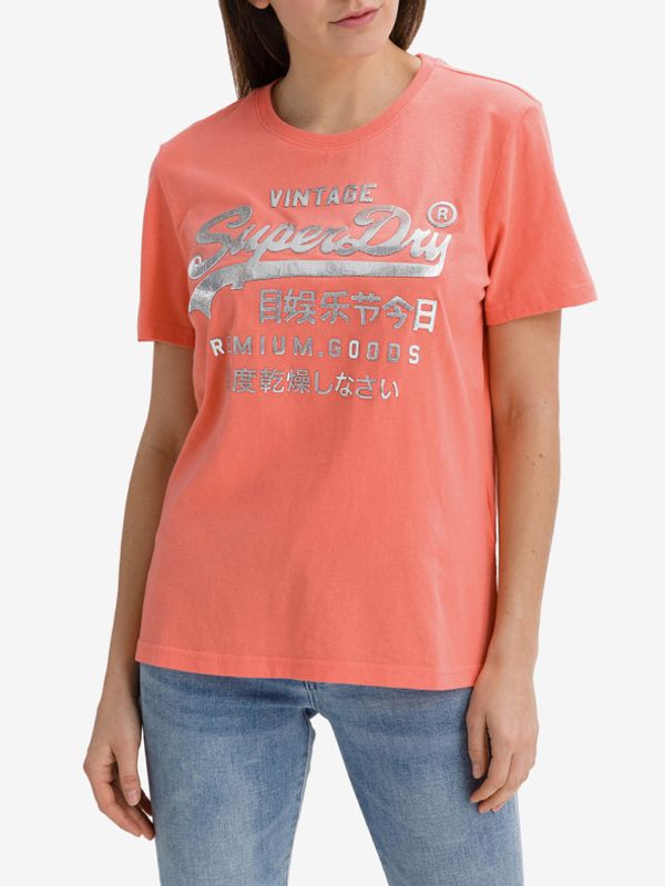 SuperDry SuperDry Metallic Majica crvena