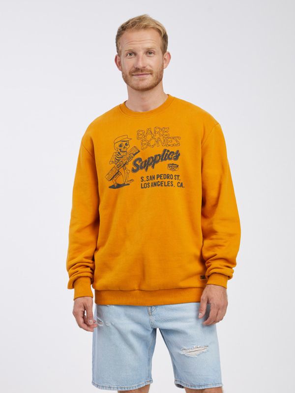 SuperDry SuperDry Workwear Crew Neck Majica dugih rukava narančasta