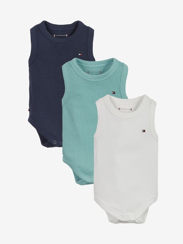 Tommy Hilfiger Tommy Hilfiger Bodi 3 kom dječji plava