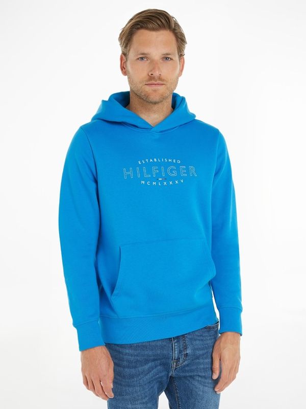Tommy Hilfiger Tommy Hilfiger Curve Logo Hoody Majica dugih rukava plava