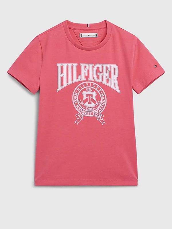 Tommy Hilfiger Tommy Hilfiger Majica dječja ružičasta