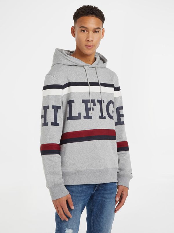 Tommy Hilfiger Tommy Hilfiger Majica dugih rukava siva