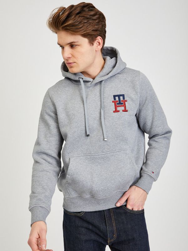 Tommy Hilfiger Tommy Hilfiger Majica dugih rukava siva