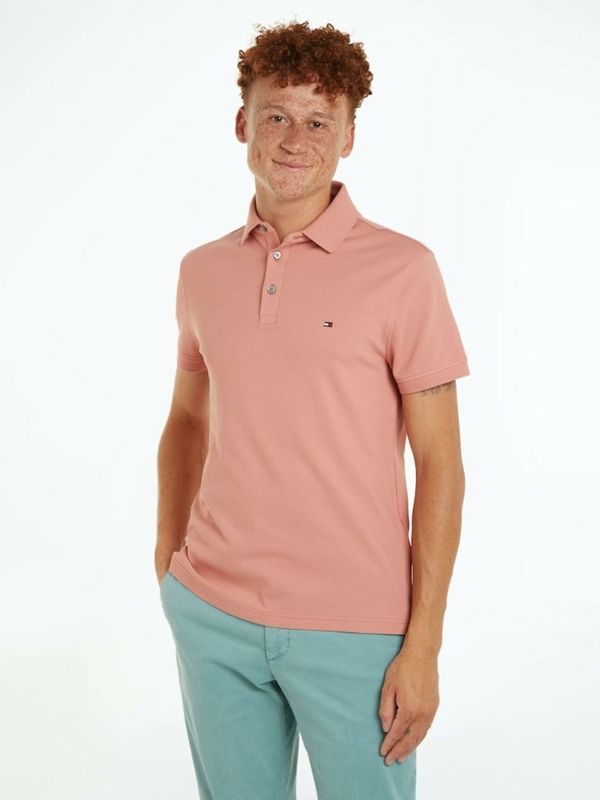 Tommy Hilfiger Tommy Hilfiger Polo majica ružičasta